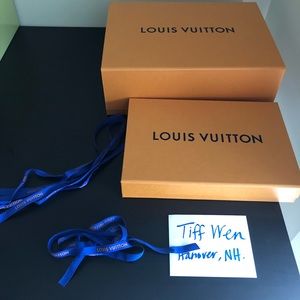 Authentic Louis Vuitton boxes with ribbons
